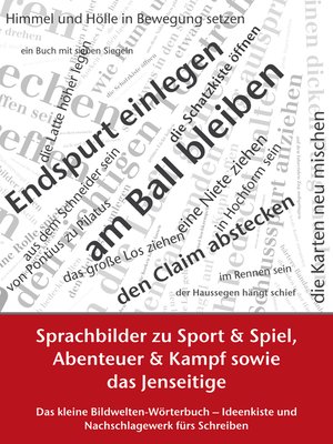 cover image of Sprachbilder zu Sport und Spiel, Abenteuer und Kampf sowie das Jenseitige